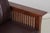 Stickley Mission Oak Burgundy Leather Sofa For Sale - Image 10 of 18