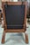 Wood Thos. Moser “Lolling” Lounge Chair and Ottoman, Hard Wood, Leather For Sale - Image 7 of 15