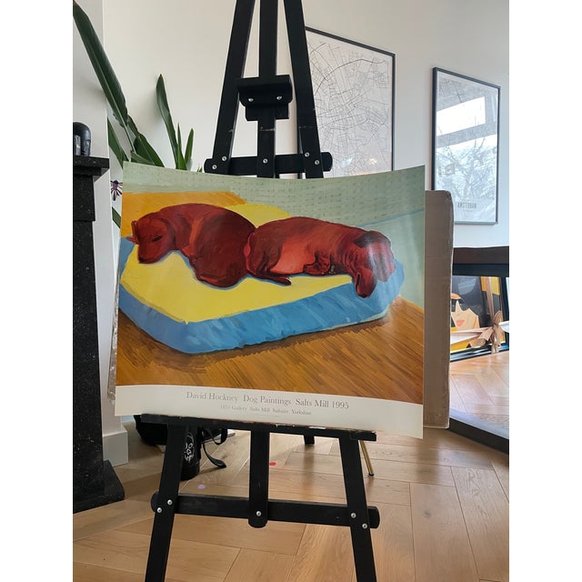 David Hockney, Dog Paintings 38 Salts Mill 1995. 1853 Gallery Salts Mill Saltaire Yorkshire, Copyright David Hockney, Printed in Uk For Sale - Image 11 of 11
