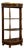 Parisian Louis XVI Style Half-Moon Shaped Mahogany Console Shelf For Sale