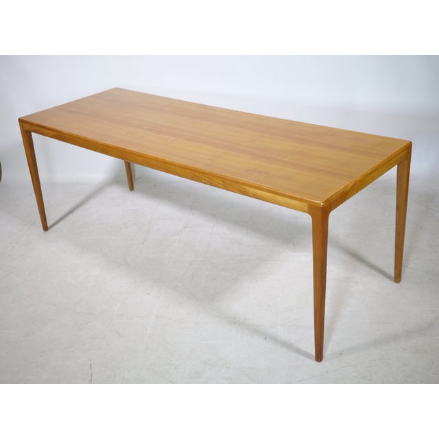 Tan Side Table in Beech by Hartmut Lohmeyer for Wilkhahn, 1960s For Sale - Image 8 of 8