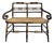 Early 19th Century “American Fancy” Faux Rosewood Paint-Decorated Sheraton Bench For Sale