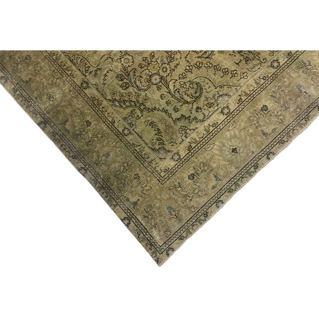 Vintage Hand-Knotted Middle Eastern Rug with Original Ornaments For Sale - Image 4 of 6