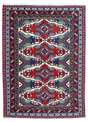Vintage Caucasian Soumak Rug, 1950s