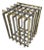 1970s Pierre Cardin Chrome and Brass Cage Dining Table Base France For Sale