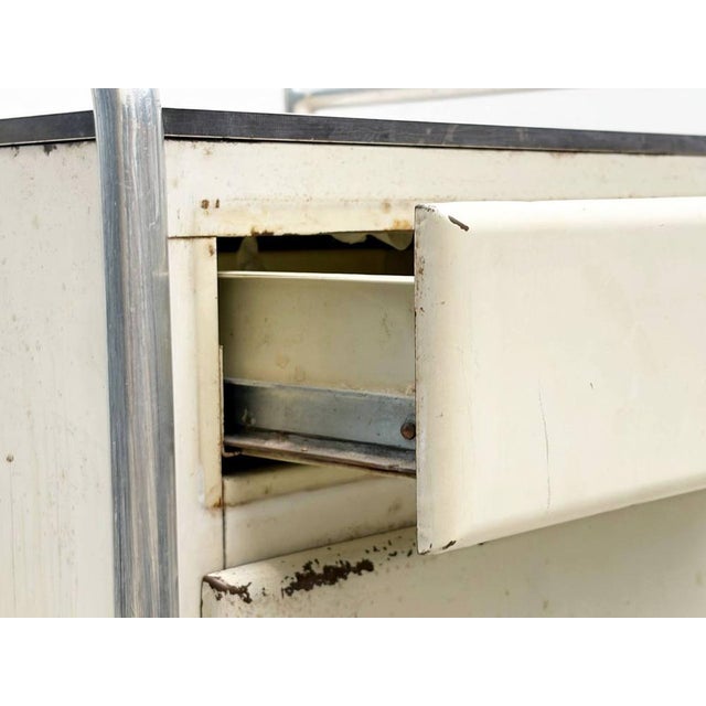 Bedside Table with Bauhaus Influence by A. Farina, 1930s For Sale - Image 9 of 17