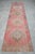 Textile 3x12 Vintage Oushak Runner Rug Coral Pink Hallway Runner Authentic Turkish Rug For Sale - Image 7 of 13