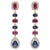Gemstone details Gold Purity: 14K Solid Gold (stamped) Diamond: 0.31 cts Ruby: blue sapphire: 4.08 cts 14K gold Net...