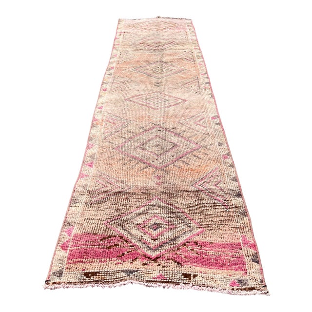 Vintage Distressed Kurd Rug Runner - 2’9x11’1 For Sale