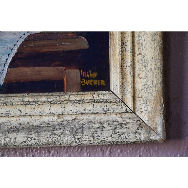 Milo Bucher, Poppy, 1950s, Oil Painting, Framed For Sale - Image 4 of 8