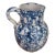 Antique Sponge Ware Pottery Pitcher For Sale