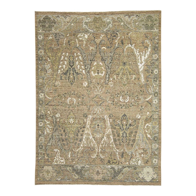 Oushak Rug 8'10" x 12'1" For Sale