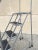 Metal Vintage Ballymore Warehouse Garage 4 Step Metal Rolling Safety Ladder With Rails For Sale - Image 7 of 10