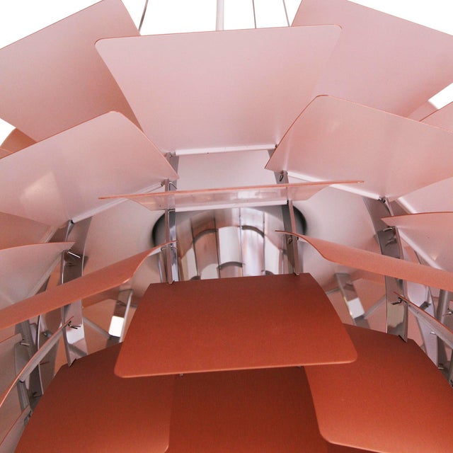 PH Artichoke Lamp in Brushed Copper by Poul Henningsen for Louis Poulsen, 1980s For Sale - Image 9 of 13
