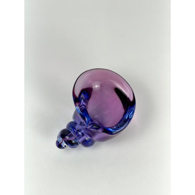 Glass Murano Sommerso Glass Conch Shell Sculpture from Alfredo Barbini, 1970s For Sale - Image 7 of 10
