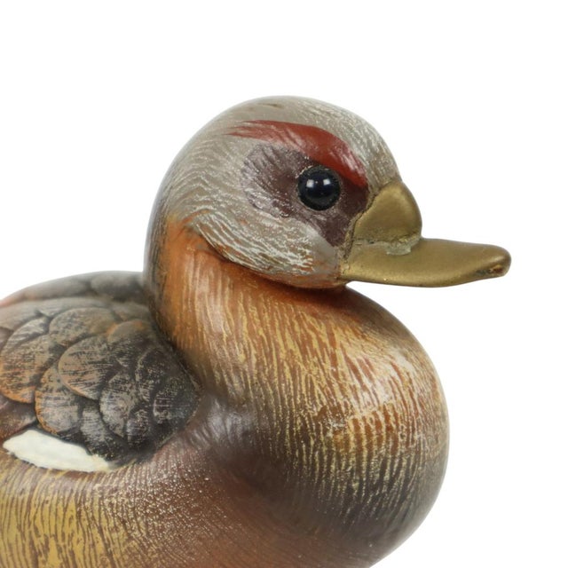 Metal Duck Figurine in Resin and Brass from Malevolti, Italy, 1970s For Sale - Image 7 of 10