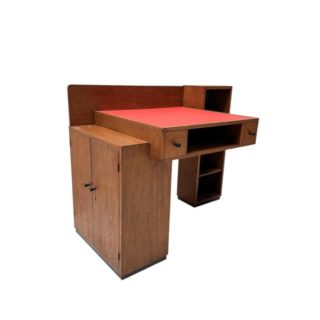 Art Deco Modernist Desk by P.E.L. Izeren for De Genneper Molen, 1920s For Sale - Image 4 of 18