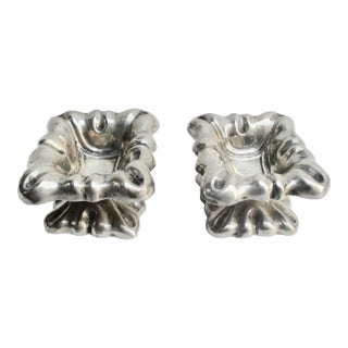 Antique Austro-Hungarian Silver Salt & Pepper Servers Circa 1852- a Pair of 2 For Sale