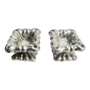 Antique Austro-Hungarian Silver Salt & Pepper Servers Circa 1852- a Pair of 2