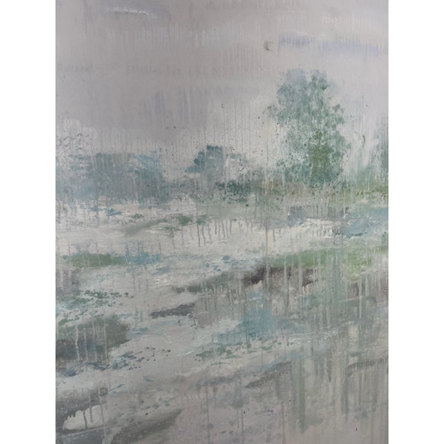 Impressionistic Landscape With Drip Technique For Sale In Atlanta - Image 6 of 12