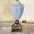 Vintage Crackle Glaze Ceramic Table Lamp on Antiqued Brass Base, Transitional Style For Sale - Image 14 of 18