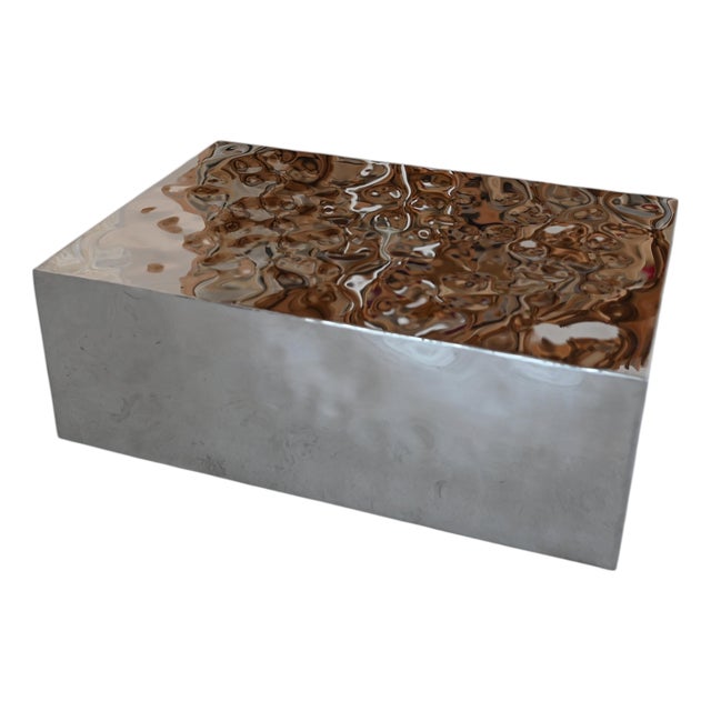 Small Mirage Sculptural Table in Stainless Steel by Veliento For Sale