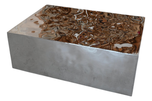 Small Mirage Sculptural Table in Stainless Steel by Veliento