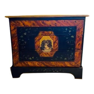 Chest With Painted Dog For Sale