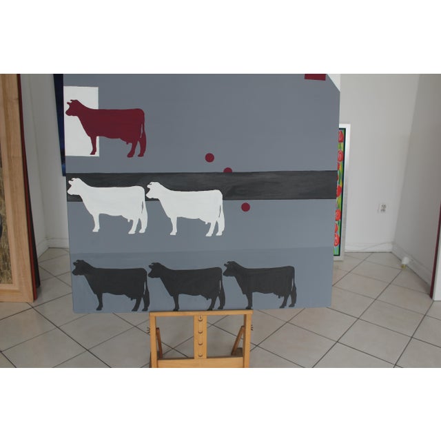 Early 21st Century Magdalena Zoldowicz Penke, Herd, 2017, Acrylic on Canvas For Sale - Image 5 of 7