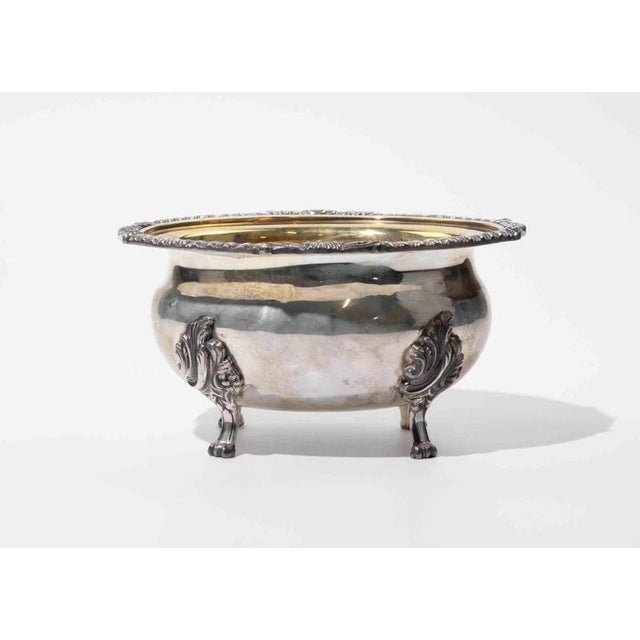 1970s Rococo Revival Italian Silver-Gilt Open Salt Bowl, 1970s For Sale - Image 5 of 6