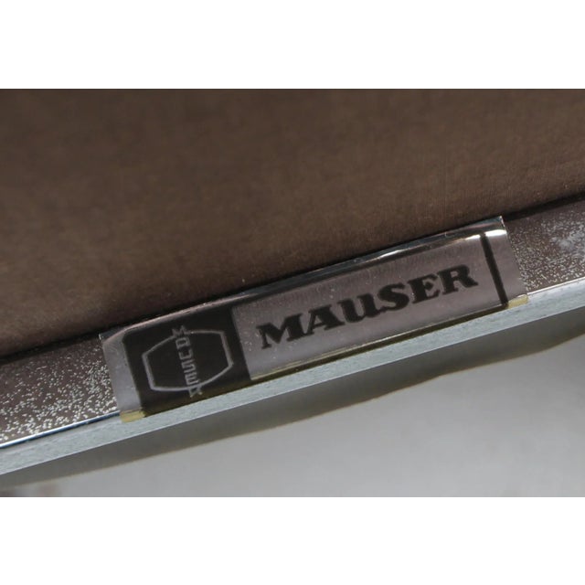 Dispo 8 Grass Green Hopsak & Chrome Chair from Mauser, 1960s For Sale - Image 9 of 10