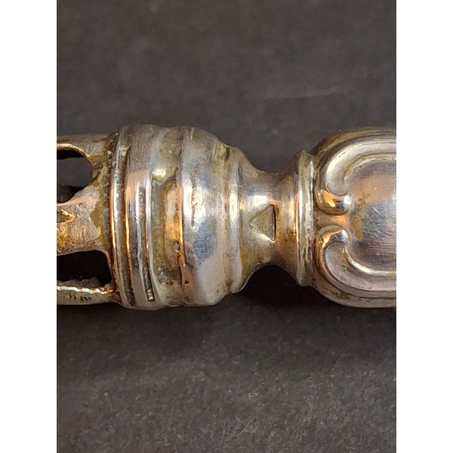 Large Antique Vintage Russian 84 Silver Torah Pointer Yad 13.75" Composite 121g For Sale - Image 12 of 18