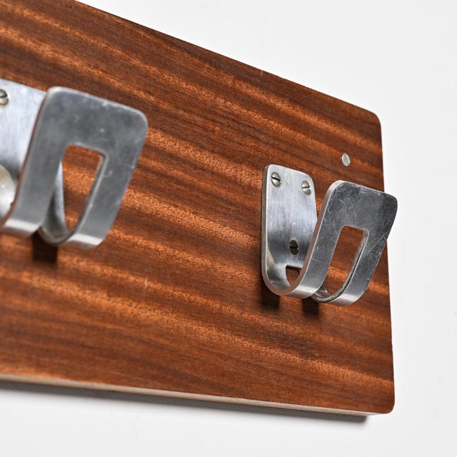 Brown Pierre Guariche: Coat Rack and Lights for La Plagne Ski Resort, 1968 by Pierre Guariche, 1960s, Set of 2 For Sale - Image 8 of 18
