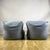 Milano Indoor Armchairs in Turquoise Linen from Trimer, Set of 2 For Sale - Image 5 of 9