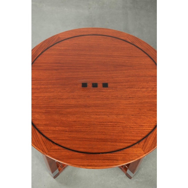 Art Deco Style Decoforma Series Round Side or Coffee Table from Schuitema For Sale - Image 6 of 12