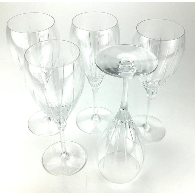 Vintage French Christofle Iriana Wine Glasses Set of 5 For Sale In Portland, ME - Image 6 of 12