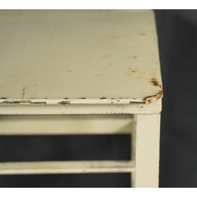 Vintage European Industrial Steel Shelf Unit For Sale - Image 4 of 9