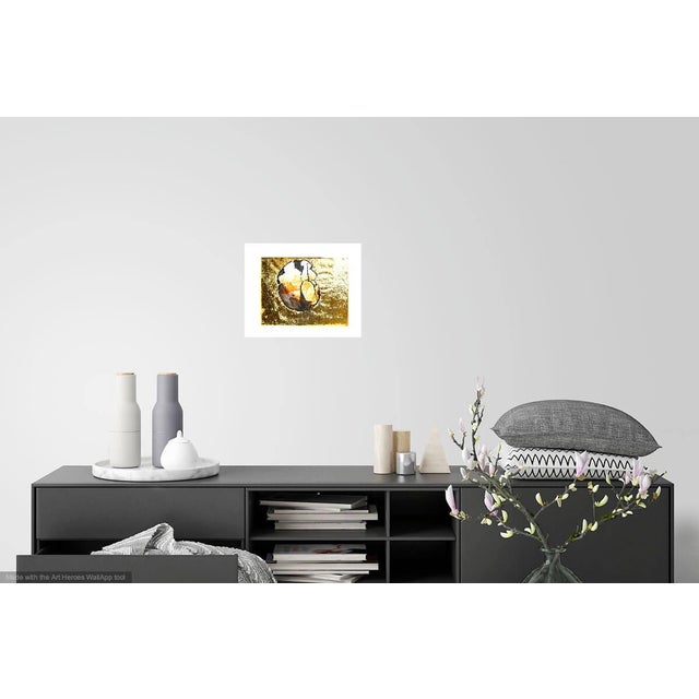 Golden Beagle - Ink and Gold Leaf pPainting by Martha Holden For Sale - Image 4 of 7