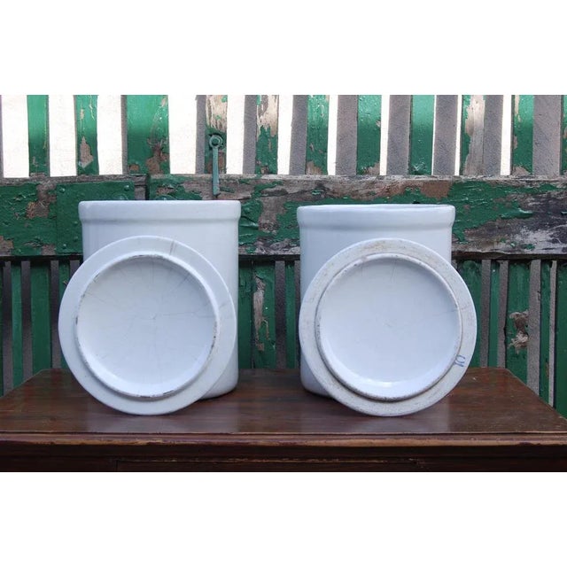 Antique Glazed Terracotta Vases, Set of 2 For Sale - Image 9 of 18