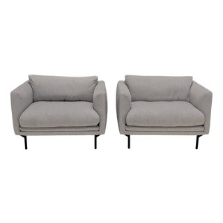 Grey Lounge Chairs from Bolia, Set of 2 For Sale