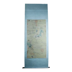 Buddhist Deities Among the Clouds Scroll