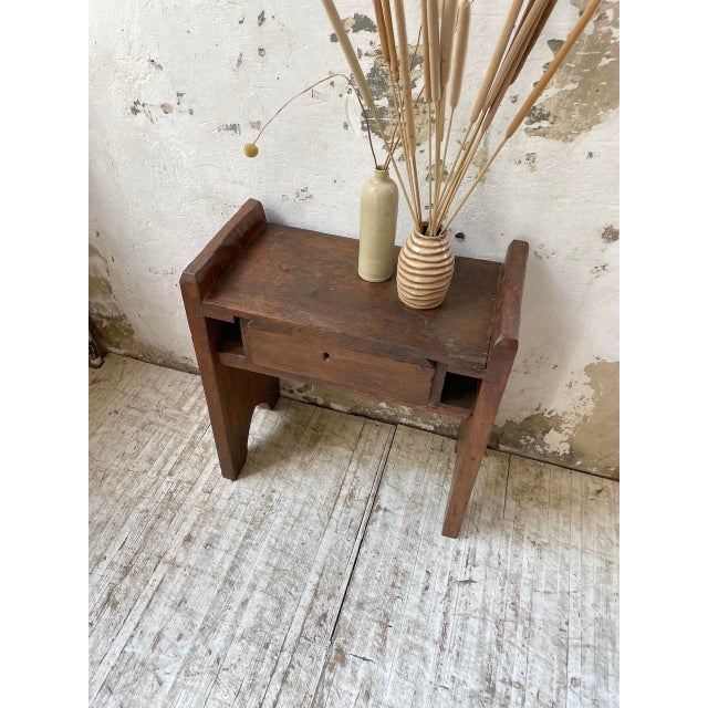 Antique Brutalist Nightstand in Oak, 1890s For Sale - Image 13 of 18