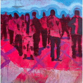 Another Day Another Crowded Street Painting by Joseph Christy For Sale