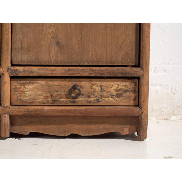 Brown Low Antique Chinese Pine Sideboard For Sale - Image 8 of 13