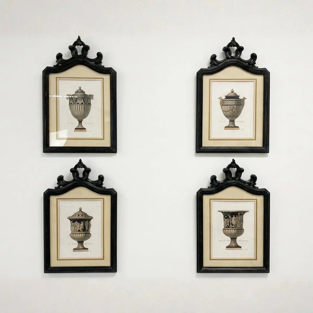 Bring timeless European elegance into your collection with this exquisite antique hand-etched engraving, Vaso Antico nel...