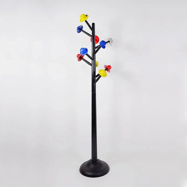 Postmodern Coat Stand Tree of Hats by Ugo Nespolo for Origlia, 1978 For Sale - Image 11 of 12