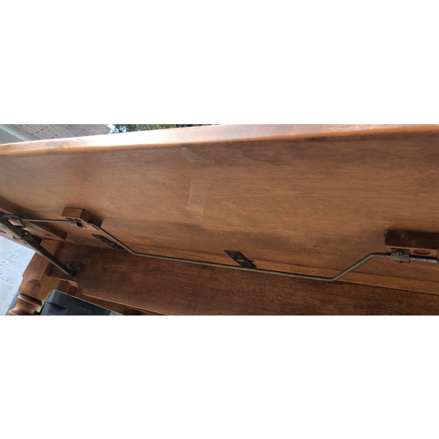 Vintage Ethan Allen Maple Drop Leaf Harvest/Dining Table Chairish