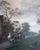 Flemish 18th Century Oil on Canvas, Suburban Street with Wayfarers For Sale - Image 4 of 12