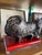 Brutalist Vintage Brutalist Metal Ram Horn Sculpture Large For Sale - Image 3 of 11