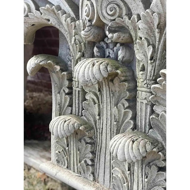 Corinthian Column Capitals Antique Terracotta - A Pair For Sale - Image 4 of 6